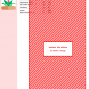 Cross stitch pattern featuring a stylized bromeliad plant in shades of pink, green, and yellow, potted in terracotta.