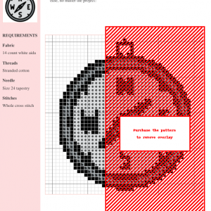 Cross stitch pattern depicting a detailed compass rose design. Perfect for adding a nautical touch to your projects.