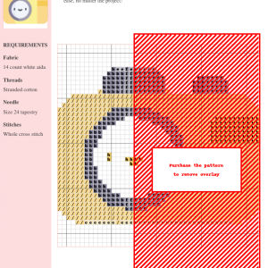 Cross stitch pattern of a cute, smiling yellow camera. Perfect for beginner stitchers.