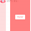 Cross stitch pattern featuring a kawaii-style seashell with a sleeping face, predominantly in shades of pink and white.