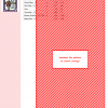 Cross stitch pattern depicting a folded birthday card with a ribbon and bow.