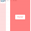 Image of a charming cross stitch pattern featuring a stylized light blue fish with darker blue fins and details.