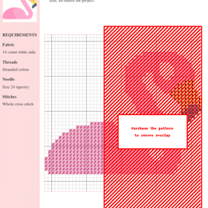 Flamingo Cross Stitch Pattern