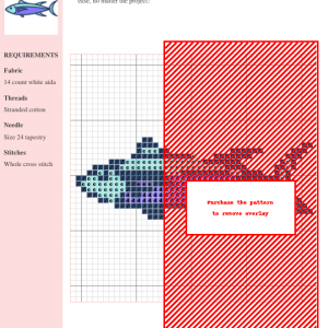 Fish Cross Stitch Pattern Design 