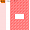 Cross stitch pattern featuring a jack-o'-lantern pumpkin with a menacing grin, in shades of orange and black.