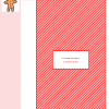 Cross stitch pattern of a cheerful gingerbread man in orange and white.