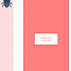 Cross stitch pattern of a cute, cartoonish beetle in shades of blue-grey.